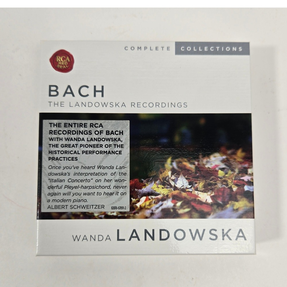 Wanda Landowska - Bach The Landowska Recordings 7 CD Box Set RCA Red Seal NM/EX